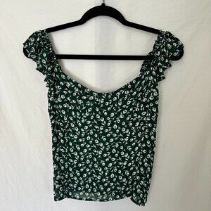 Reformation Floral Print Top sz 12